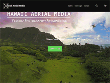 Tablet Screenshot of hawaiiaerialmedia.com